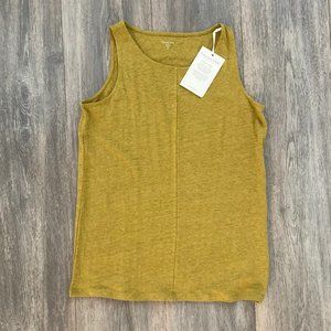 NWT Garnet Hill organic linen shell